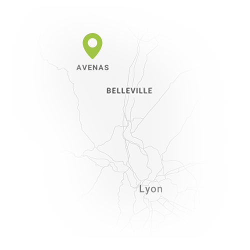 Map Lyon-Avenas